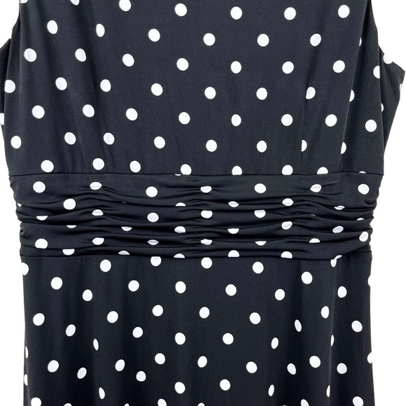 Draper’s and Damon’s Black & White Polka Dot Dress Size 12 - Picture 4 of 9